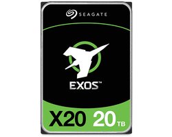 Seagate Exos X20 ST20000NM007D - Vaste schijf 20 TB - intern - SATA 6Gbs - 7200 tpm -buffer: 256 MB