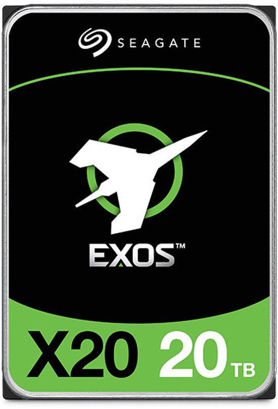 Seagate Exos X20 ST20000NM007D - Vaste schijf 20 TB - intern - SATA 6Gbs - 7200 tpm -buffer: 256 MB