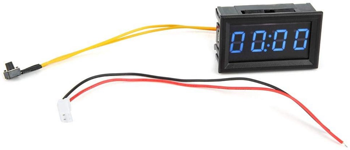 Digitale LED Autoklok met Datum en Timer - Universeel voor Auto en Boot