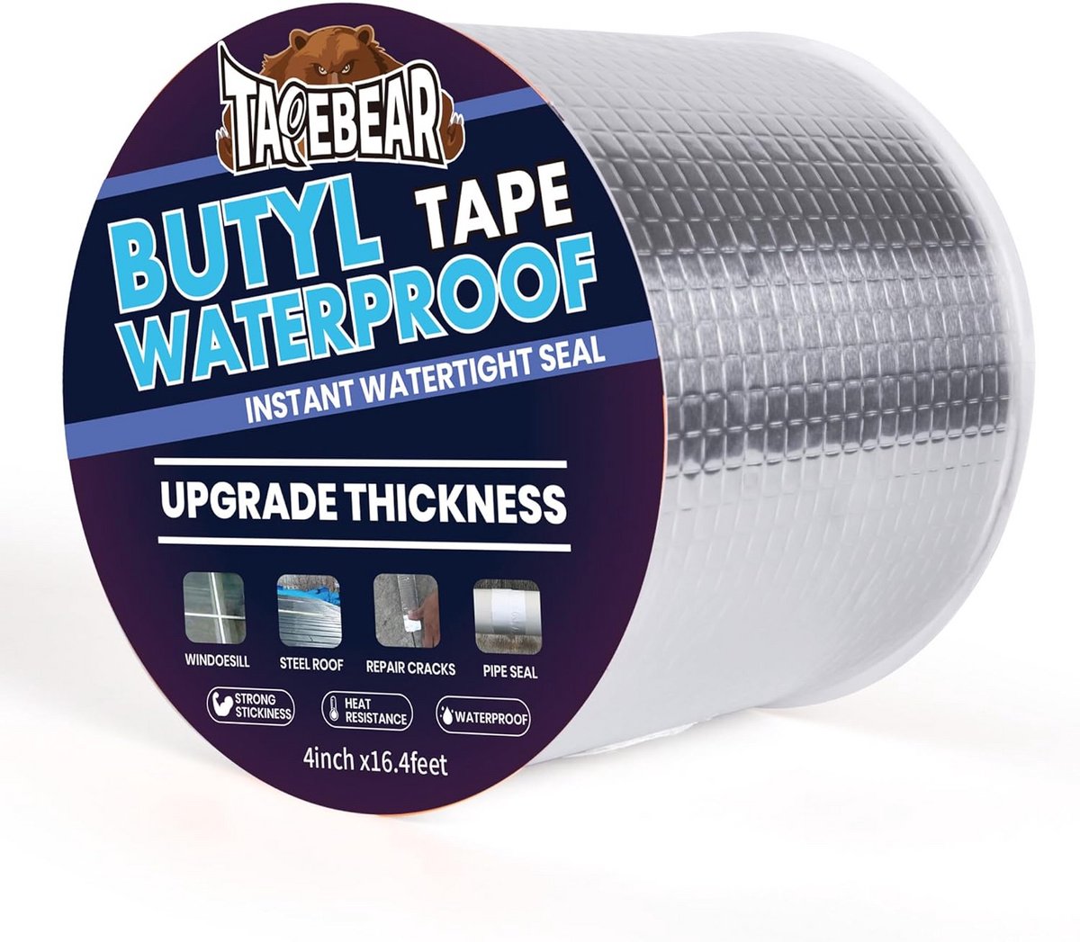 Extra Dikke Butyl Tape voor Dak, Camper en Boot Reparatie - Waterdicht Aluminium