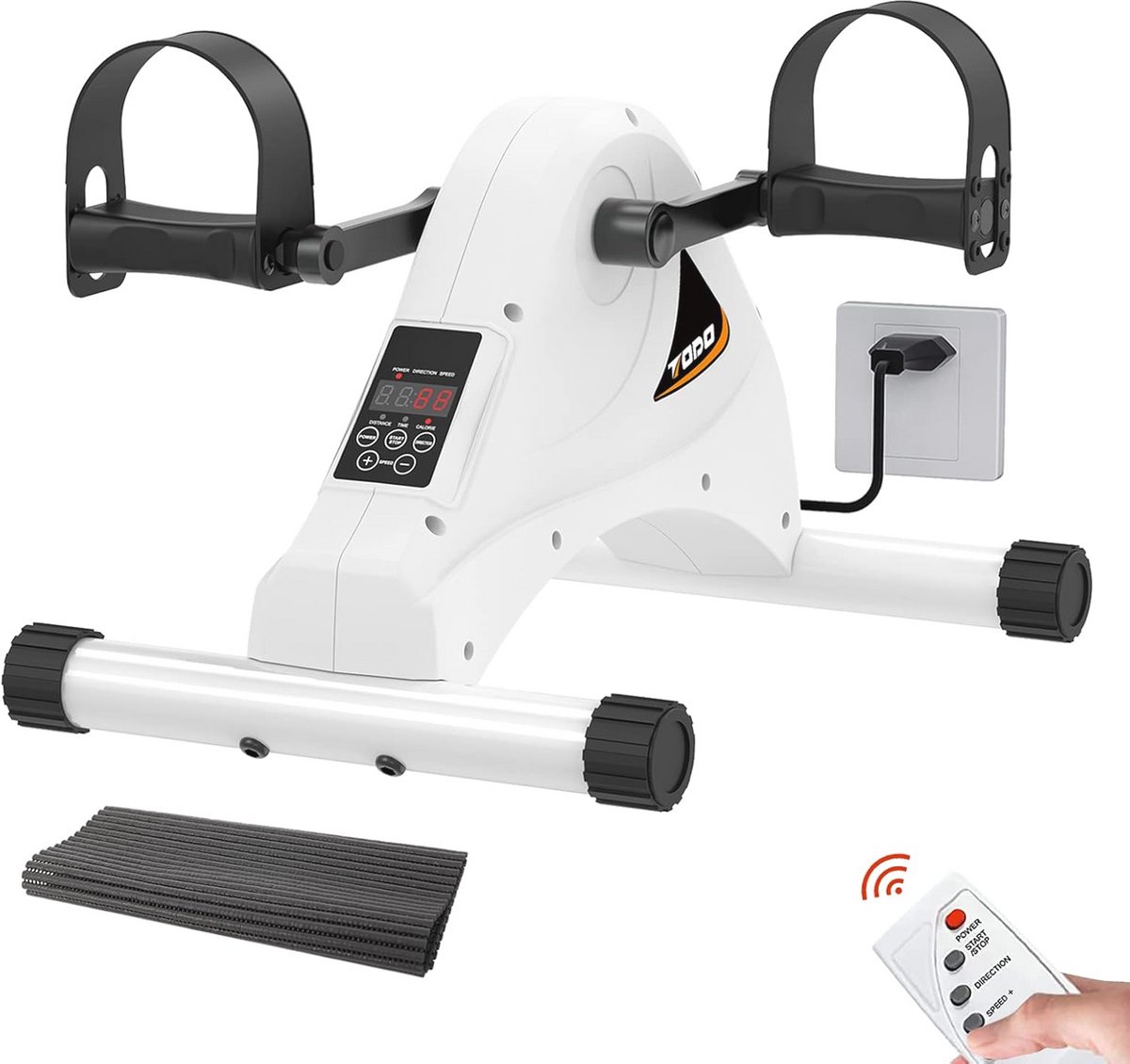 Elektrische hometrainer voor ouderen - Automatische 6 snelheden en afstandsbediening - Perfect voor beenrevalidatie