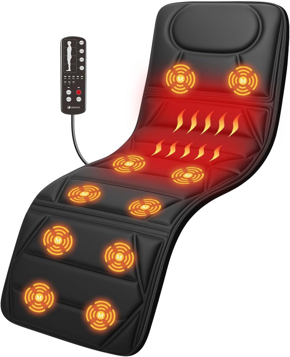 Massagemat voor het hele lichaam met warmte en vibratie