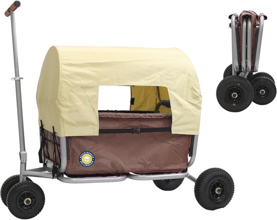 FlinQ Opvouwbare Bolderkar Met XL Wielen Aanbieding ⏰ | Voor