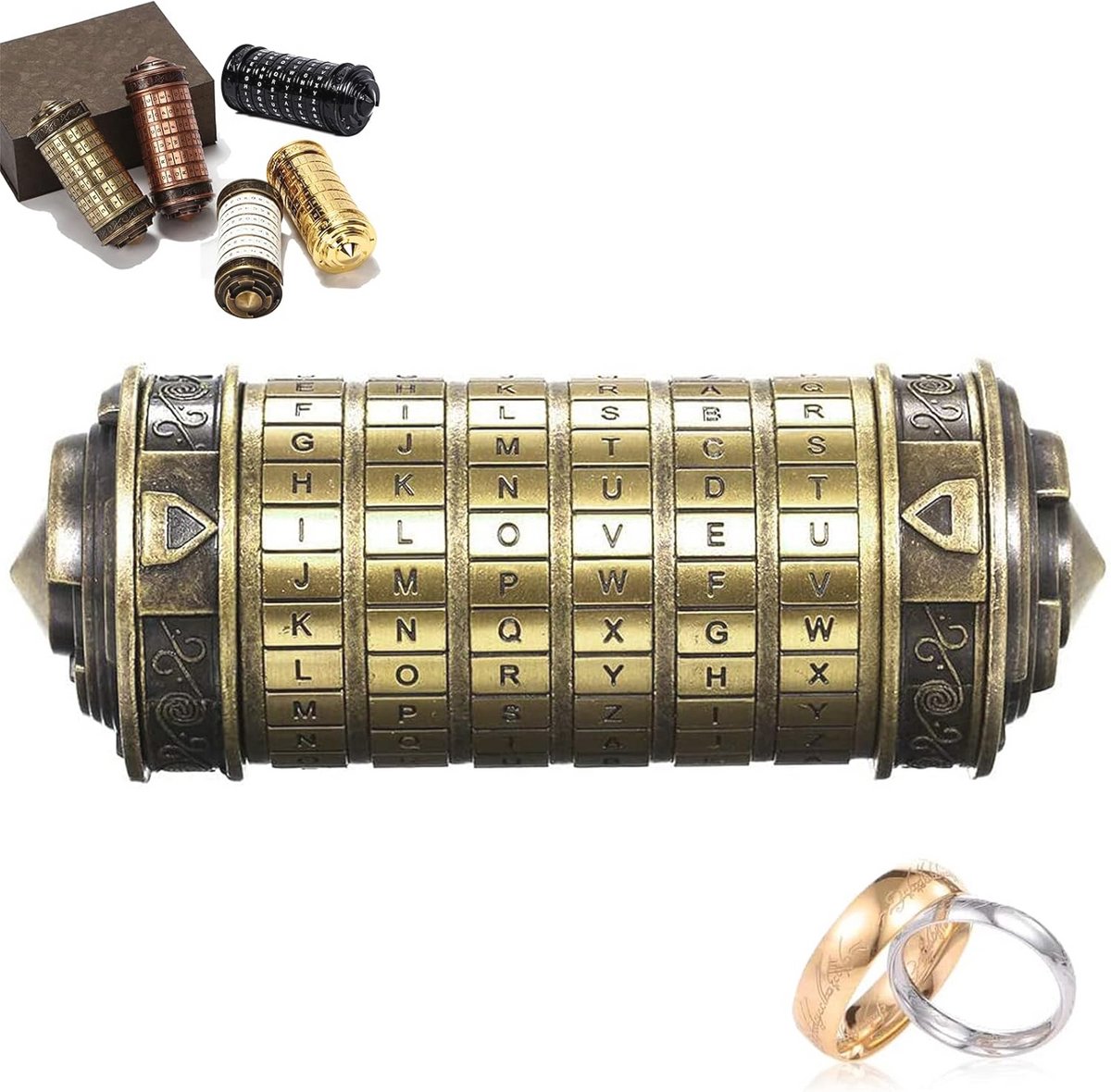 Mini Cryptex Slot voor Verjaardag, Kerst en Valentijn - Romantisch Geschenk voor Mannen en Vrouwen