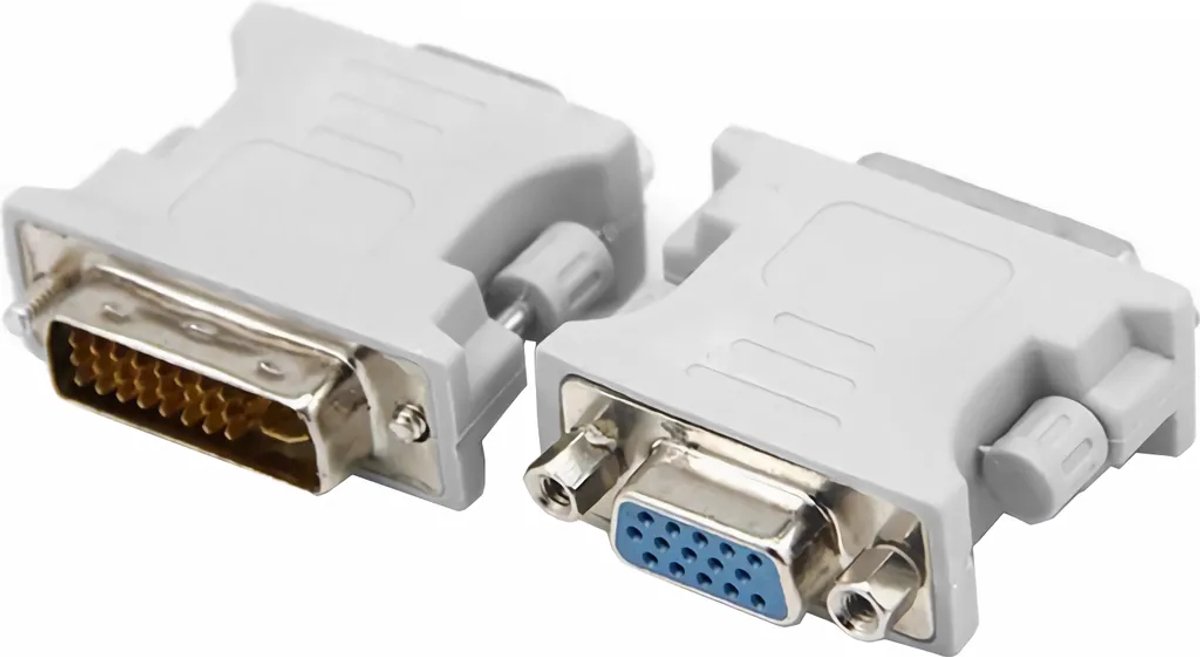 H63 DVI D-type mannelijk naar VGA vrouwelijk adapter (24+1 pinnen)