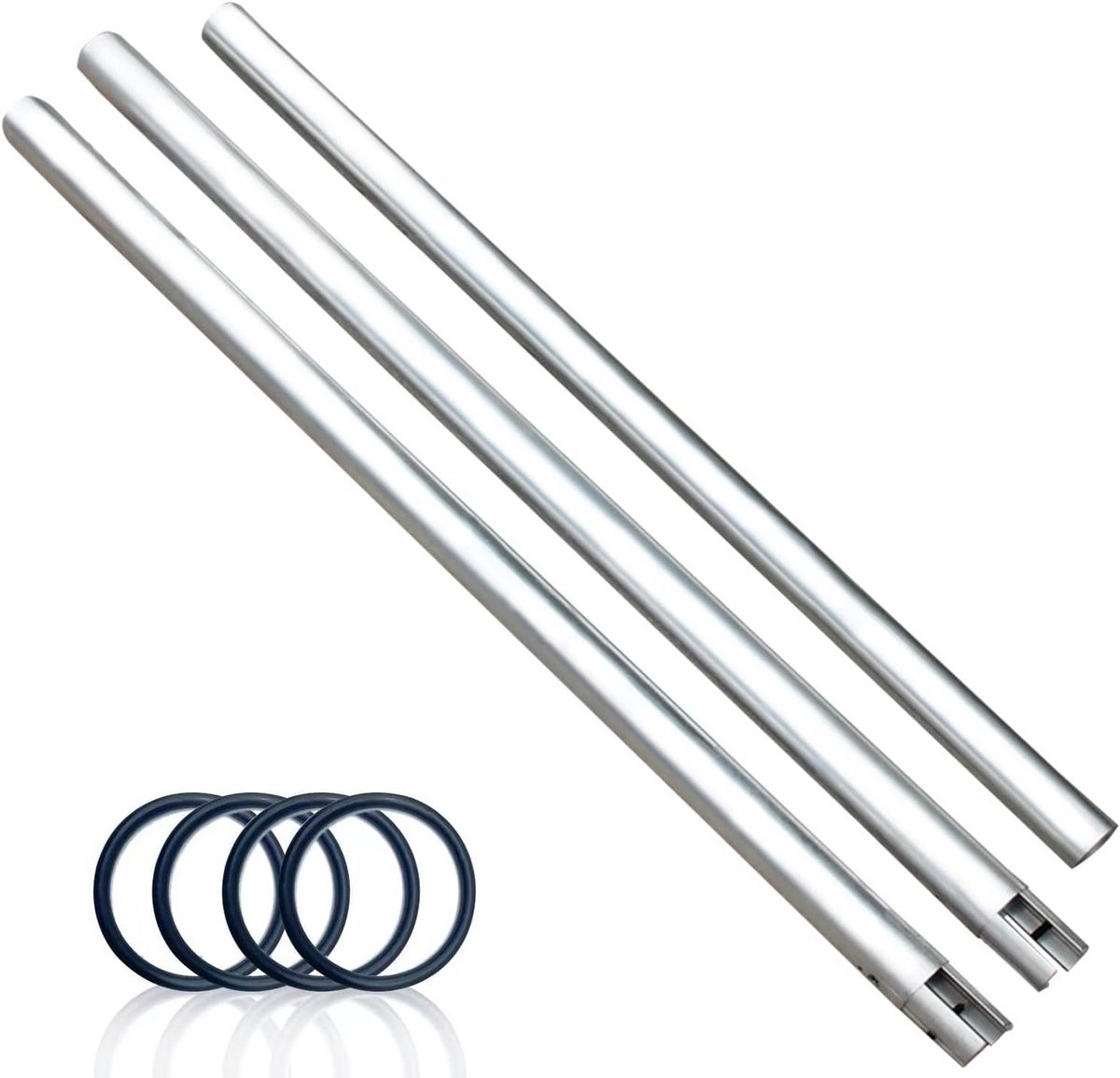 118"/3m RVS Buis Crossbar voor Studio Achtergrond Muur Mount Systeem - Houder Pole