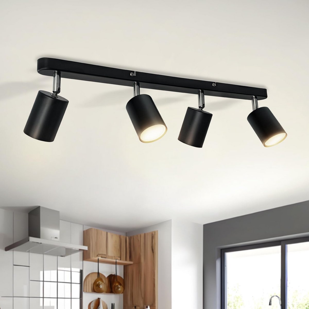 Plafondspots LED GU10 - 3-lichts Instelbare Plafondlamp - Koel Wit Licht (6000K) - 430 Lum