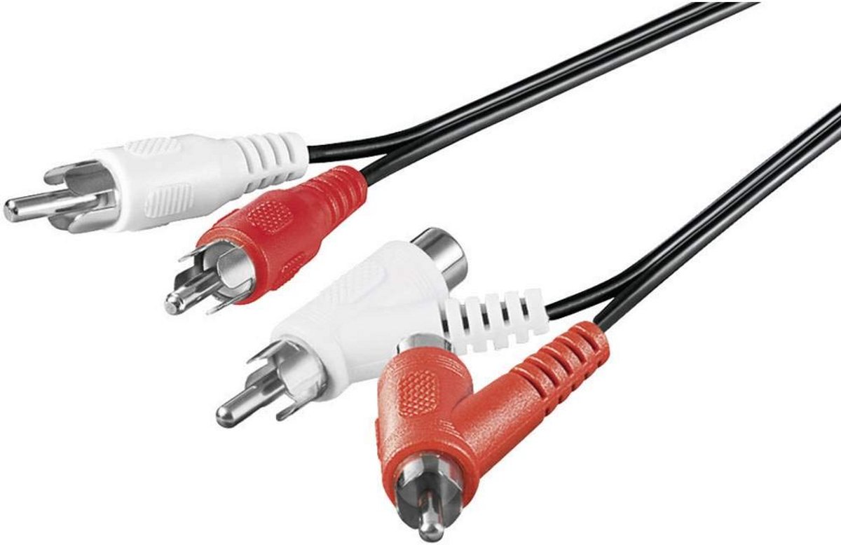 RCA Tulp Audio Verbindingskabel 1.5 Meter Zwart