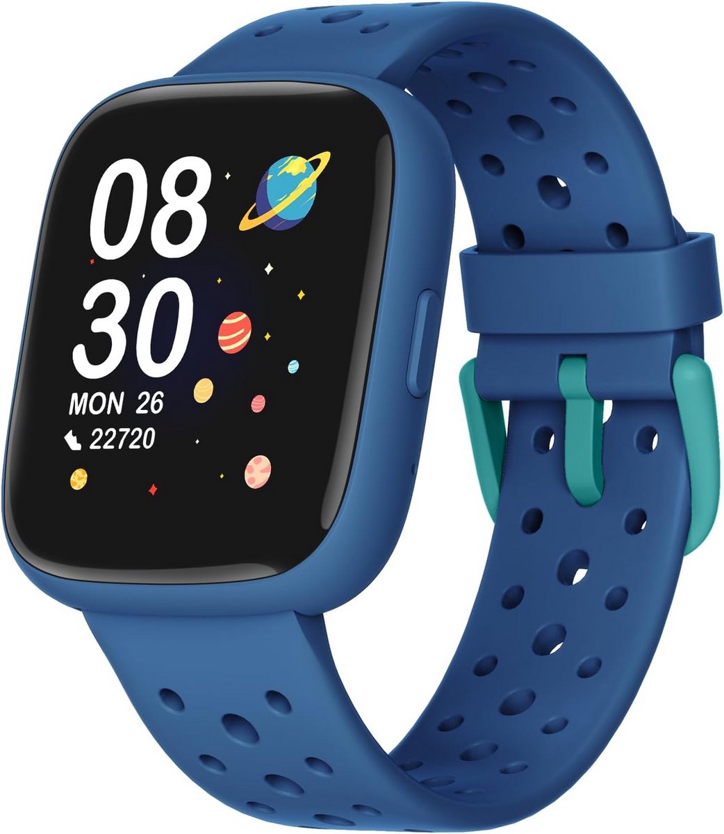 Slimme Horloge voor Kinderen - 4,6 cm Fitness Tracker met Stappenteller, Hartslagmonitor en IP68 Waterdicht