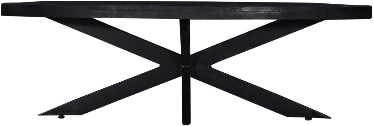 Giga Meubel Salontafel Mansour - Zwart Mangohout - 130x70x40cm