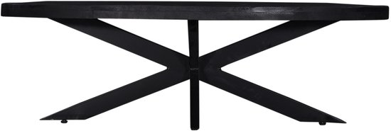 Table basse Mansour Ovale Zwart 130cm - Giga Meubel