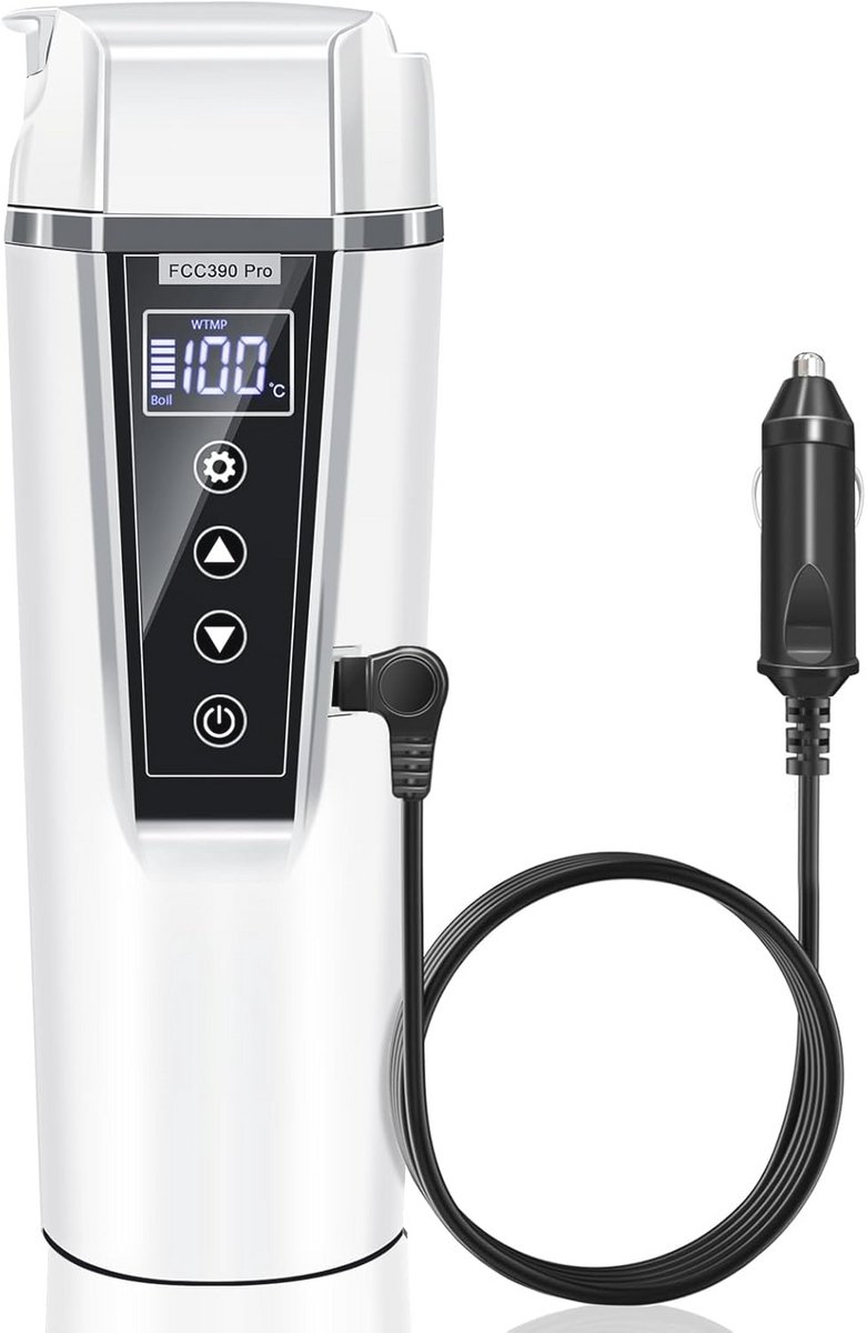 Draagbare Elektrische Waterkoker voor Auto - 12V/24V Mini Waterkoker met Temperatuurregeling