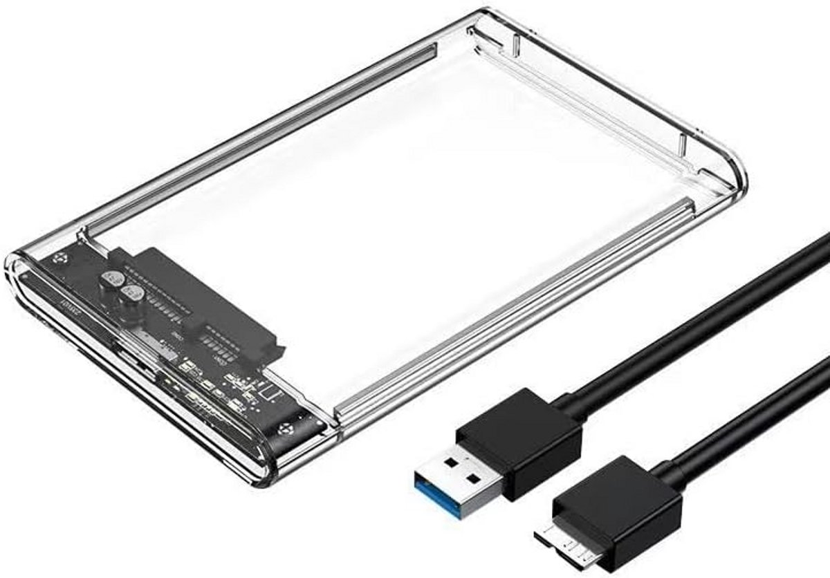 Externe Behuizing 2.5 inch voor SATA SSD en HDD met USB 3.0 en UASP