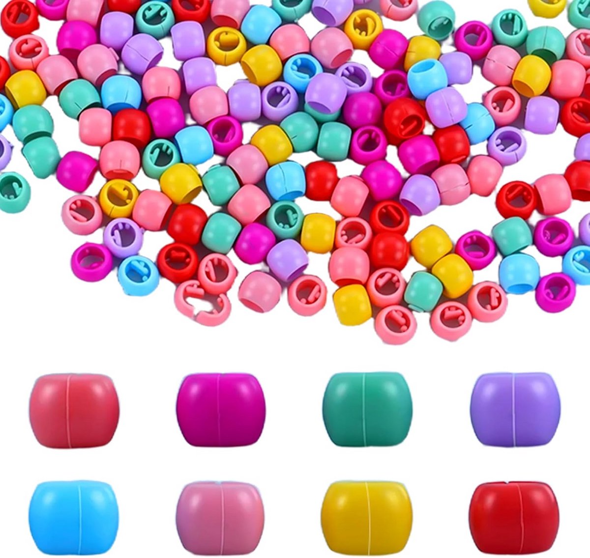 250 Kleurrijke Mini Haarkralen Haarclips en Speldjes voor Kinderen en Vrouwen
