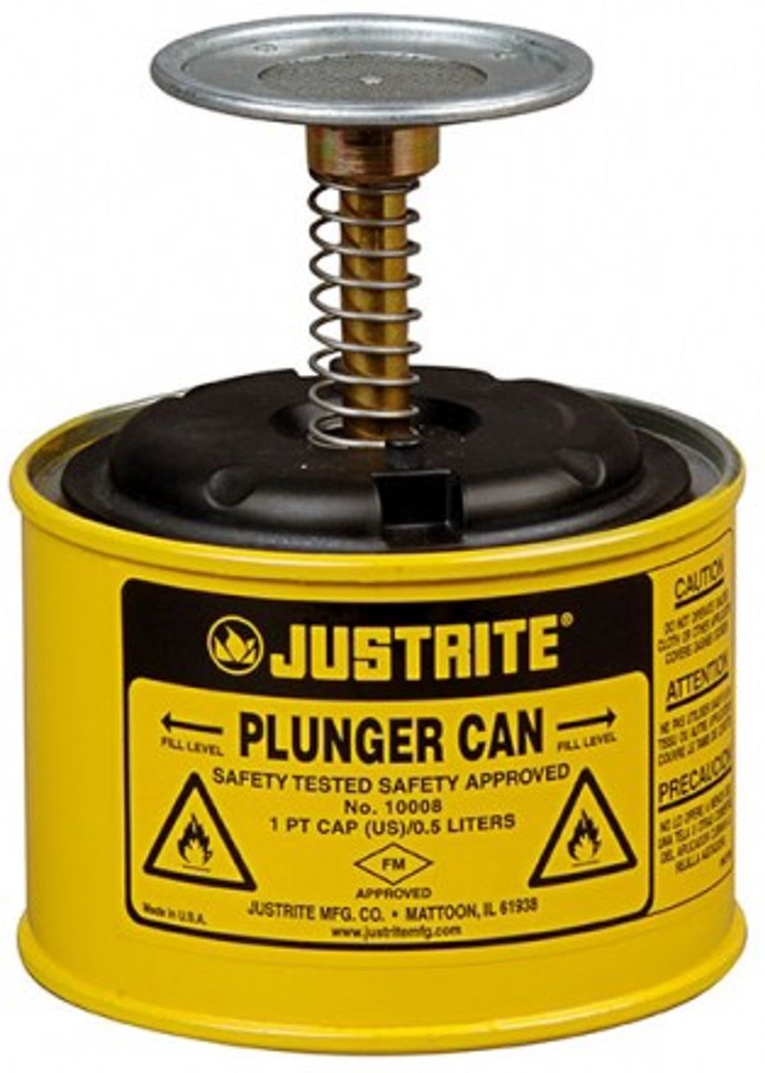 JUSTRITE Plunjerkan Metaal - GEEL 500ml