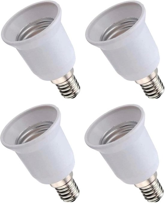2 stuks Lampvoet Adapter Converter Set: E14, E27, GU10, B22 Fitting