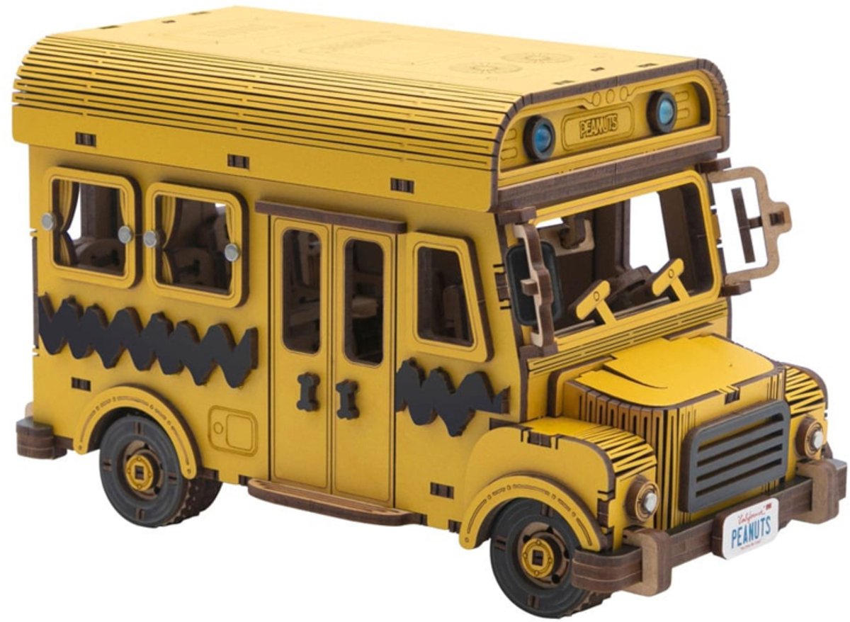 Pantasy Peanuts Puremind Construction School Bus Construction kits