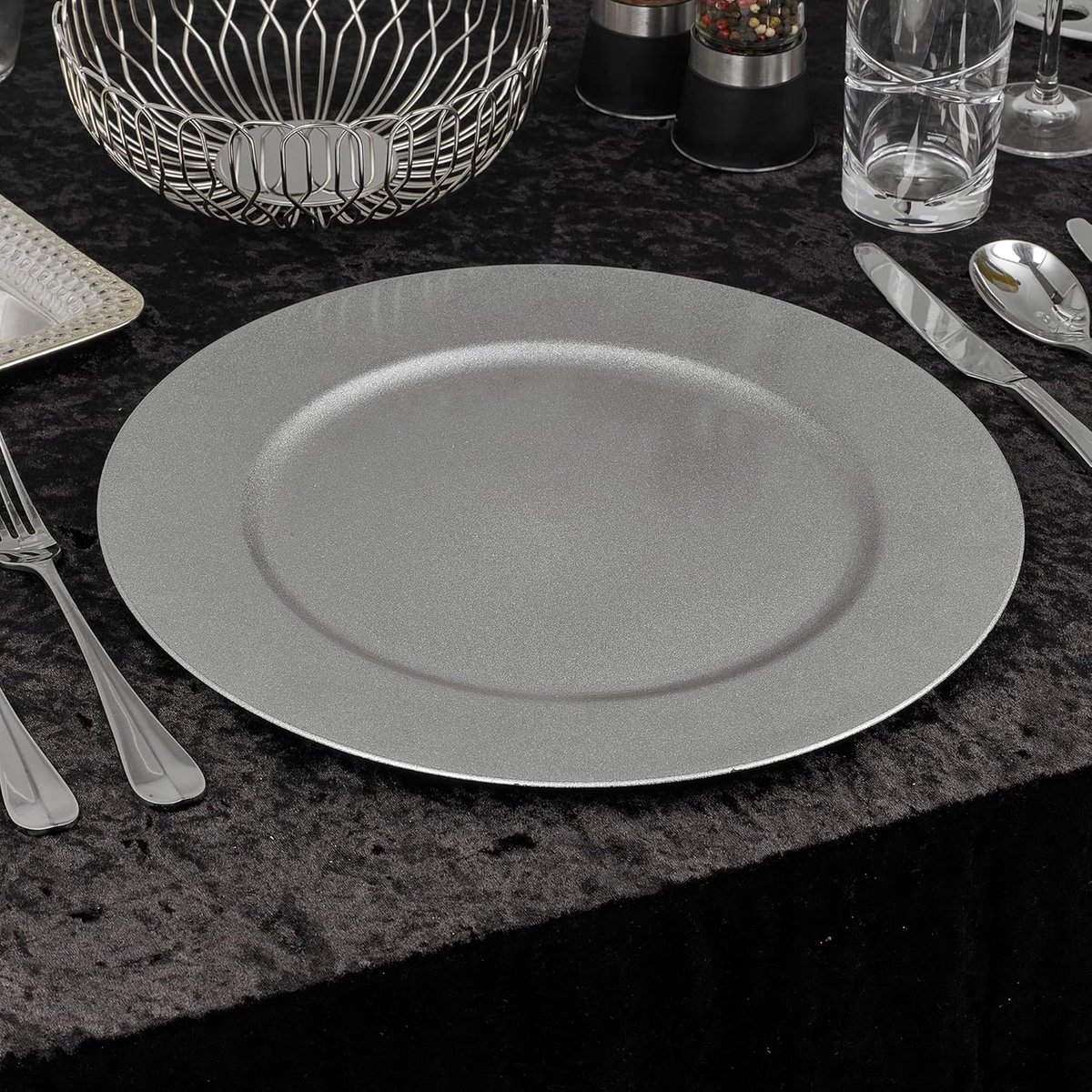 Set van 6 Grote Decoratieve Placemats voor Diner en Kerstdiner - Herbruikbaar
