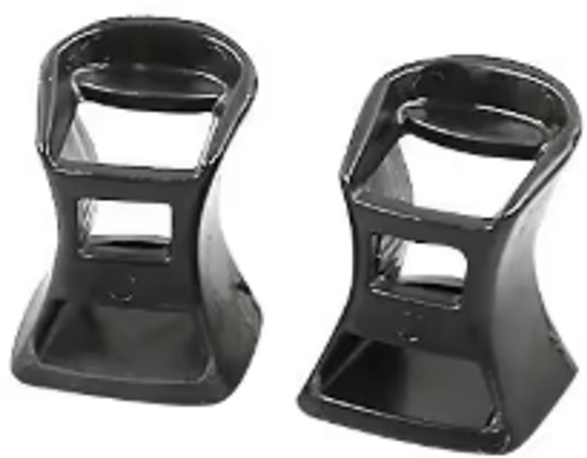 Scoby - Hakbeschermers - Hak Noppen - Heel Protectors - Schoen Accessoire - 1 Paar - Zwart