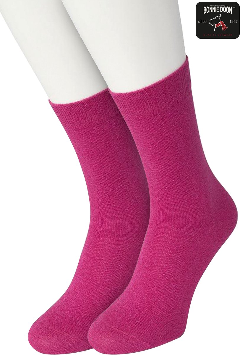 Bonnie Doon Set Katoenen Glitter Sokken Dames Roze Cheerleader maat 36/42 - Set met 2 paar Sokken - Glitter Subtiel - Katoen met zachte Lurex - Zachte Sokken - Gladde Naden - Perfecte Pasform - 2 pack - Multipack - Roze Cheerleader - OL05113802.177