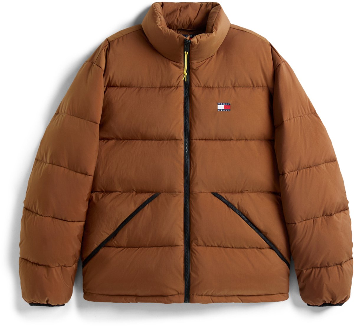 Tommy Jeans Jas Tjm Vail Puffer Ext Dm0dm22040 Gvp Pecan Nut Mannen Camel