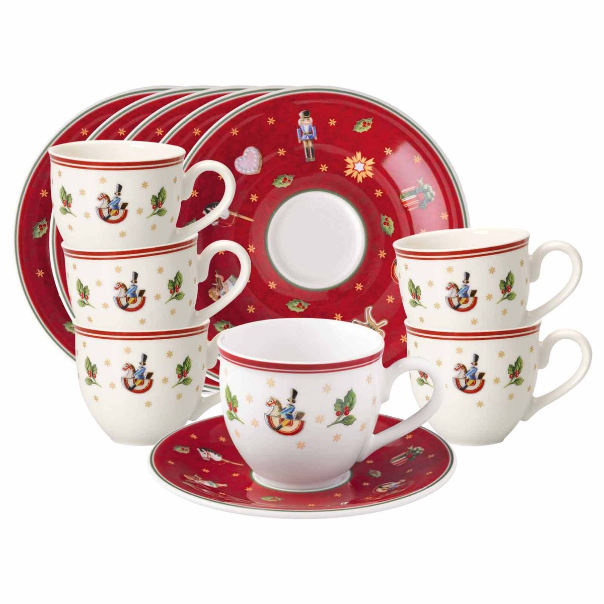 Espressotassen mit Untertassen Toy's Delight 70 ml Set van 12