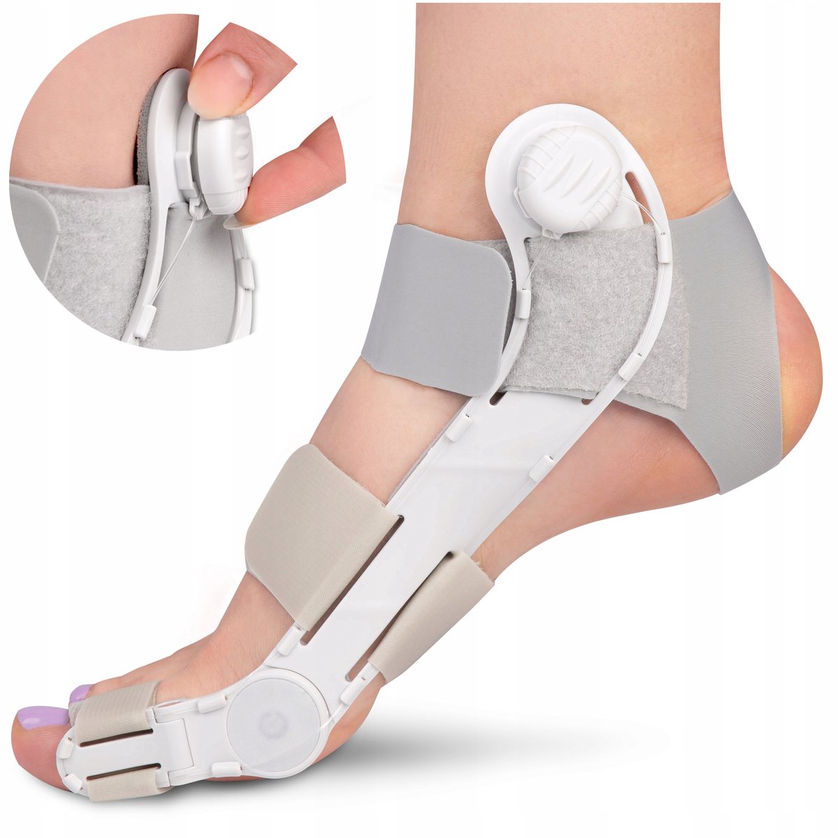 Hallux Valgus Corrector Rechts, Maat L (42-45) - Dag & Nacht
