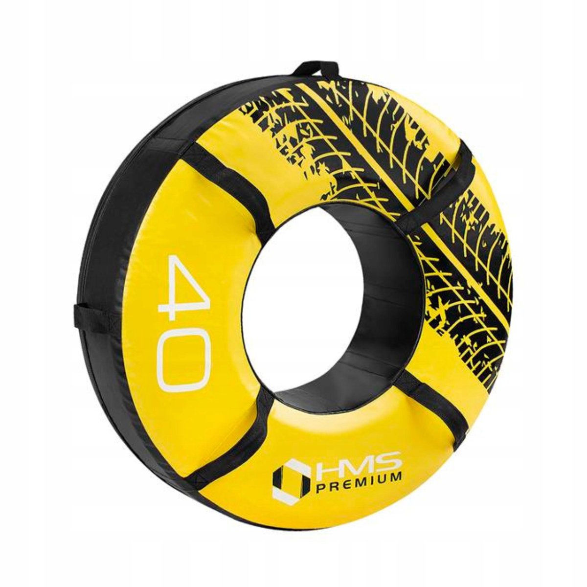 HMS PYT01 Trainingsband - 40 kg met Handvatten - Geel