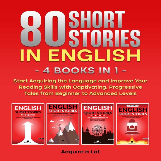 80 Short Stories in English - 4 Books in 1 - cover