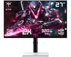 KTC-H27E6-Wit-27-inch-Fast-IPS-Gaming-Monitor-2K-QHD-320Hz-1ms-HDR400-HDMI2.1-DP1.4-VESA-ergonomische-stand