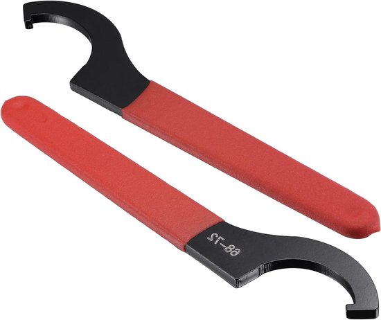 DBREAKS C32/ER40/ER32/ER25/APU16/APU13, ronde moer, spantang, moersleutel, C-moersleutel met antislip handgreep, 6 stuks
