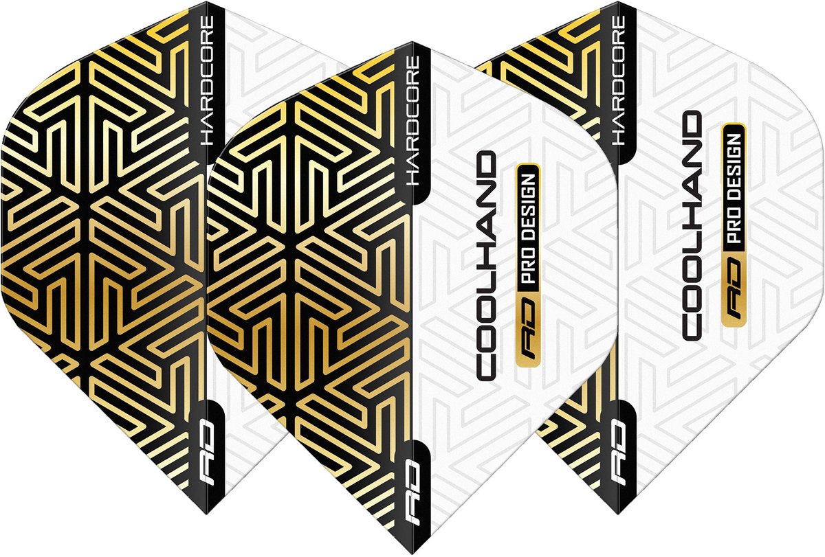 Red Dragon Luke Humphries Hardcore Gold White - Dart Flights