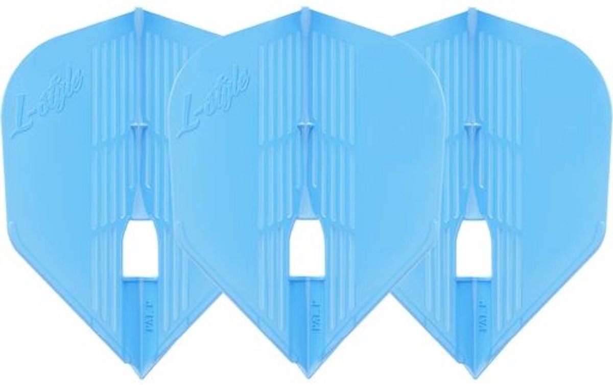 L-Style Champagne Flight Kami L3 Shape Light Blue - Dart Flights
