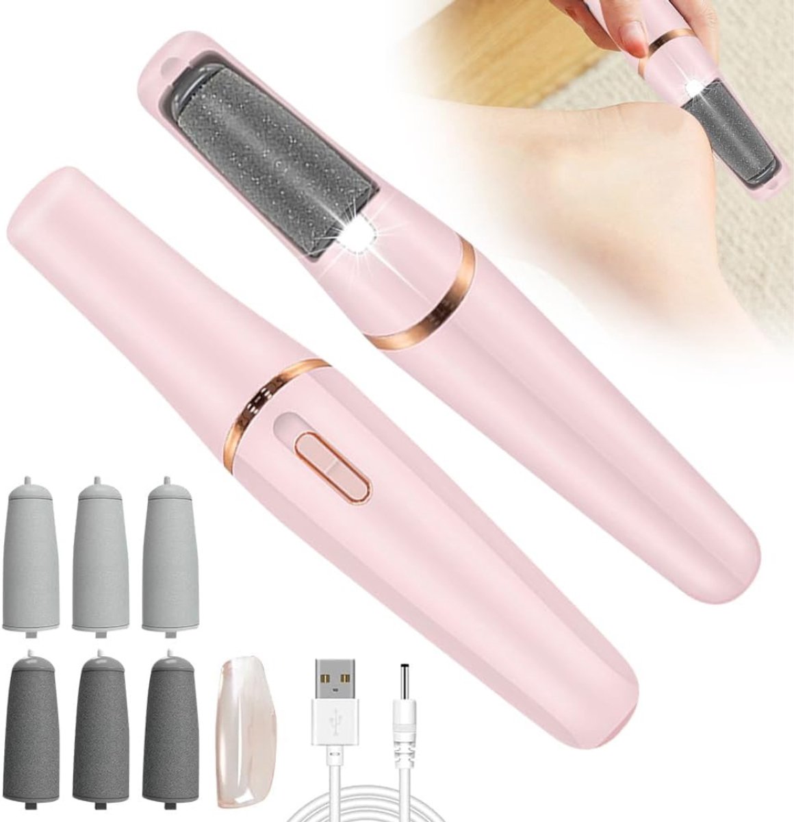 White-Label® Elektrische Eeltverwijderaar - Pedicureset Electrisch - Voetvijl