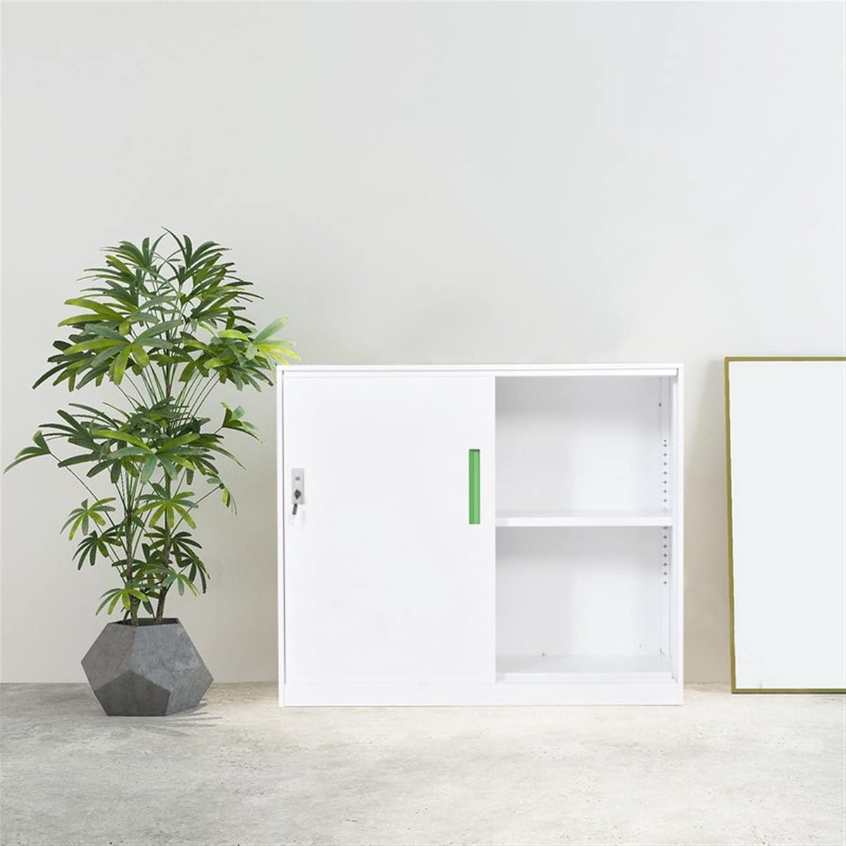 Mobiele Archiefkast met Push-Pull Laden – Compacte Rollende Ladenkast voor Kantoor & Home Office – Efficiënte Documentenopslag met Vier Laden