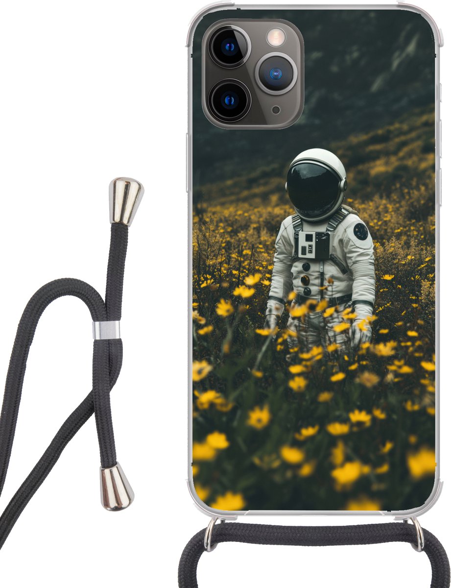 Astronaut - Bloemen - Veld - Geel