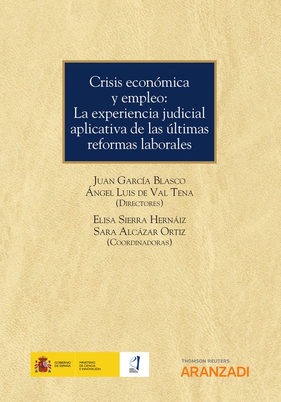 Crisis económica y empleo: La experiencia judicial aplicati ... - cover