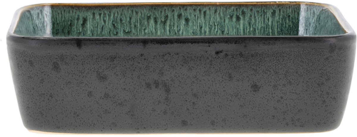 BITZ Schaal rechthoekig 19 x 14 x 5,3 cm Zwart/Groen