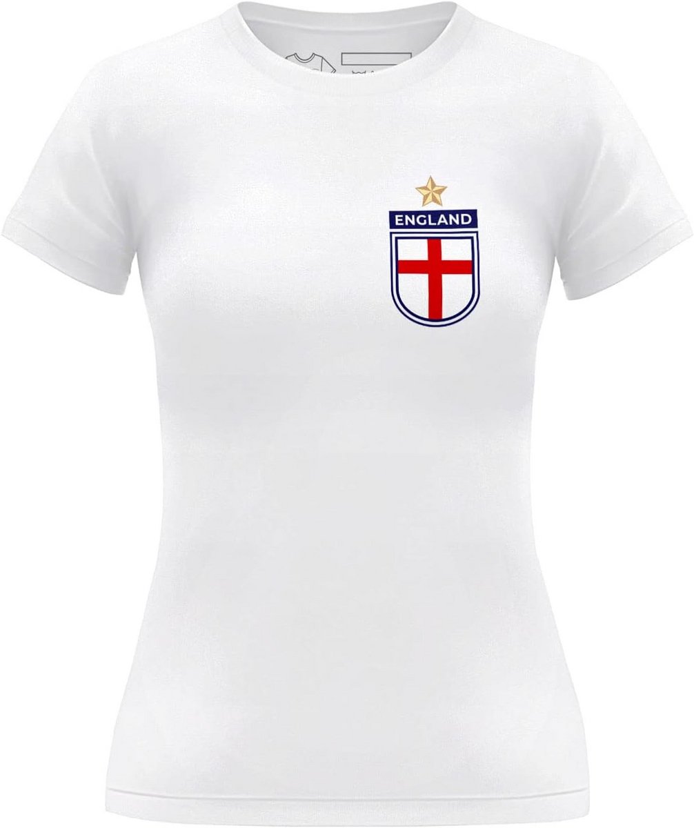 Dames Voetbalshirt Engeland Team Wit - Fan Kleding Maat XL
