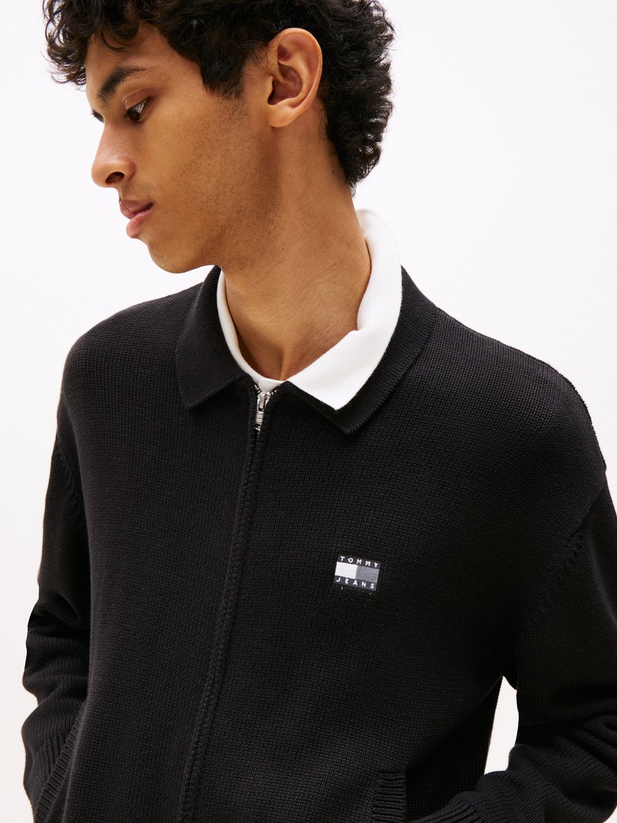 Tommy Jeans Knit Cardigan – Heren – Vest Zwart