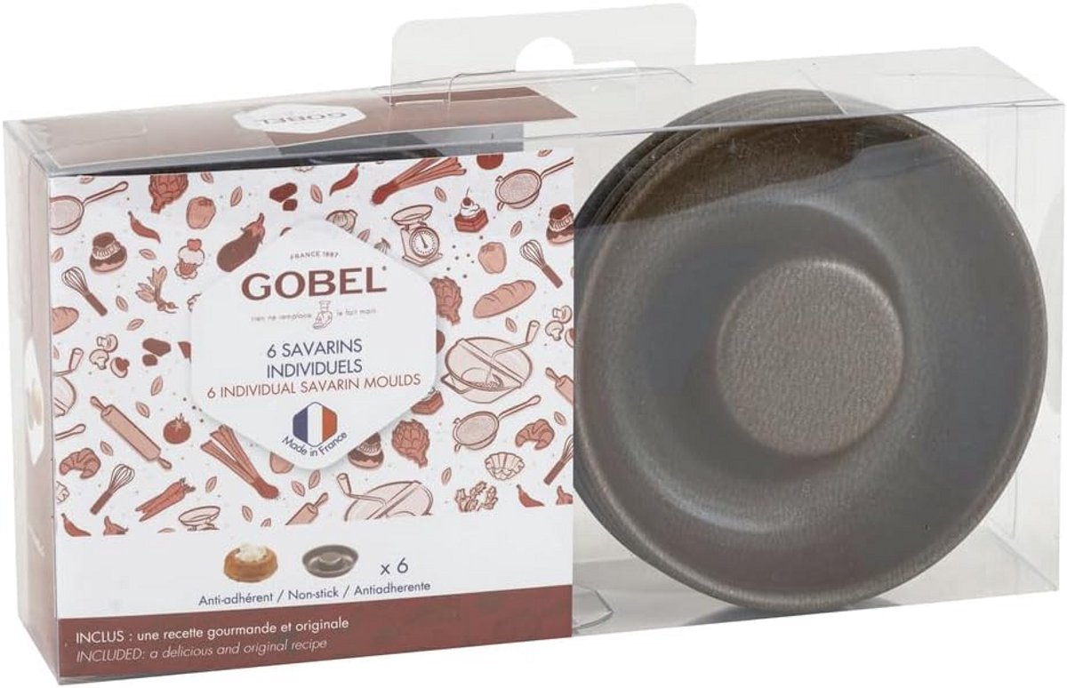 Set van 6 Bakvormen voor Taart of Cake met Antiaanbaklaag