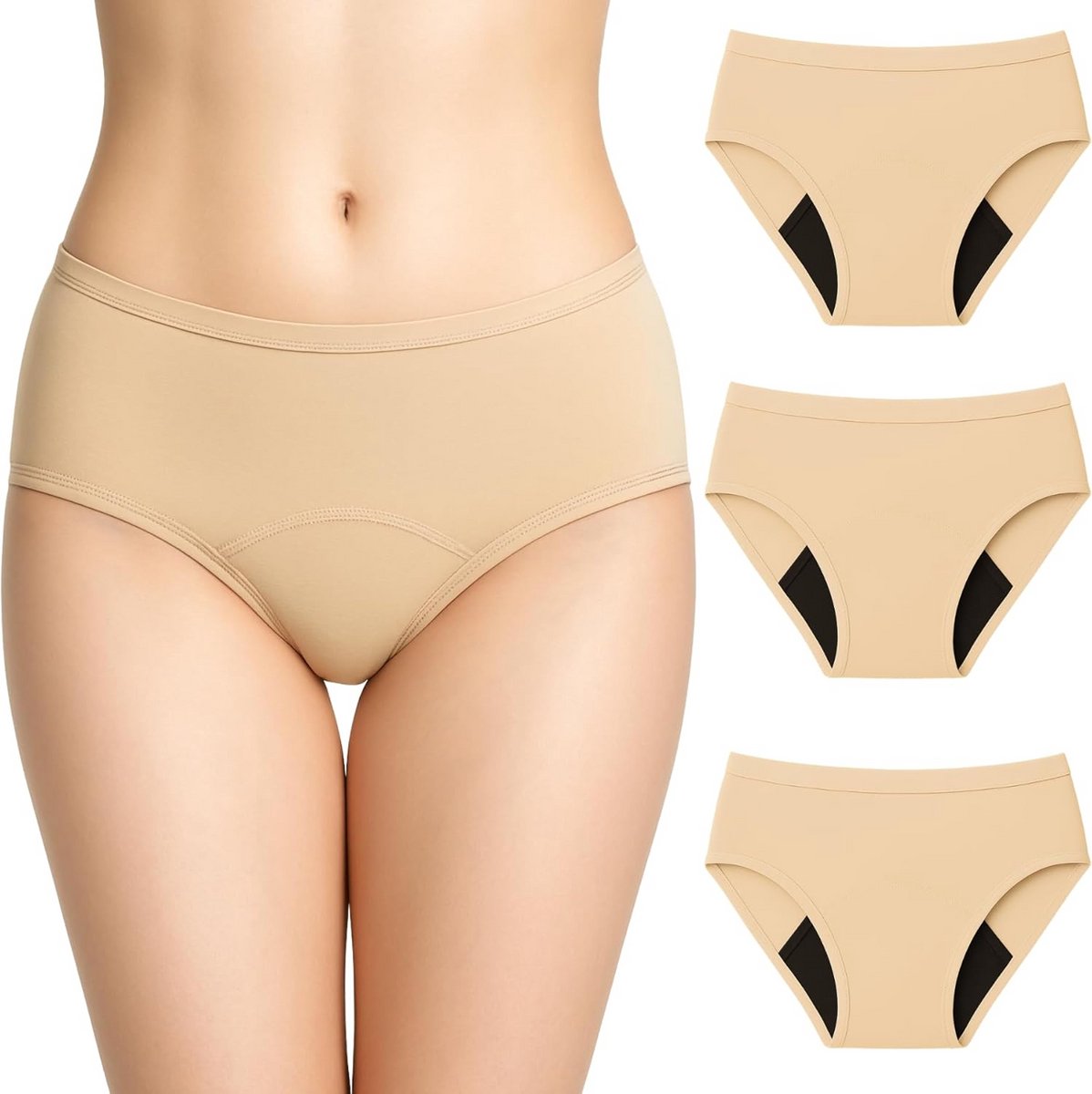 Wasbaar en Absorberend Menstruatieondergoed voor Licht tot Zware Bloeding
