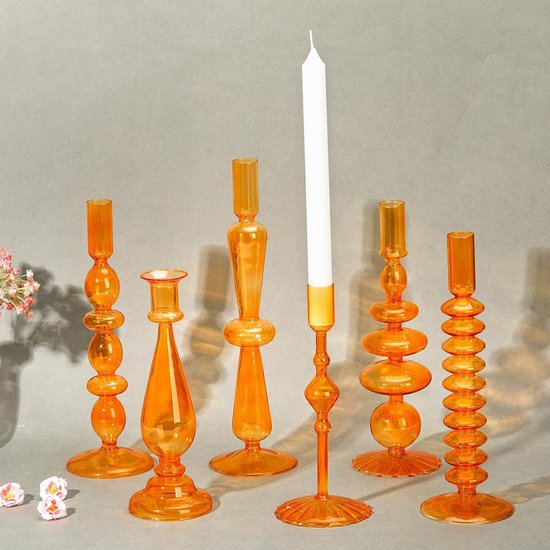Glasseam Kleine Kandelaars, Heldere Taper Kaarsenhouder Set Van 20, Kristallen Kandelaars Glazen Kandelaars Voor Tafels, Geribbelde Kandelaars Voor Bruiloft Centrumstuk Feestdecoraties