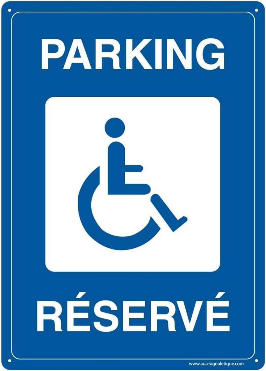 Voorgeboorde Rechthoekige Hardschuim Plaat met Afgeronde Hoeken voor Parkeerplaats Handicap