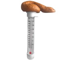 Drijvende Zwembadthermometer - Poop Vorm - Water Temperatuur Meter voor Zwemspa en Aquarium