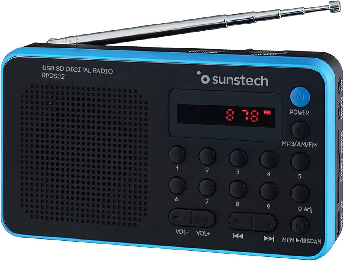 Draagbare Digitale Radio met USB, SD/MMC en FM/AM PLL Radio Ontvangst