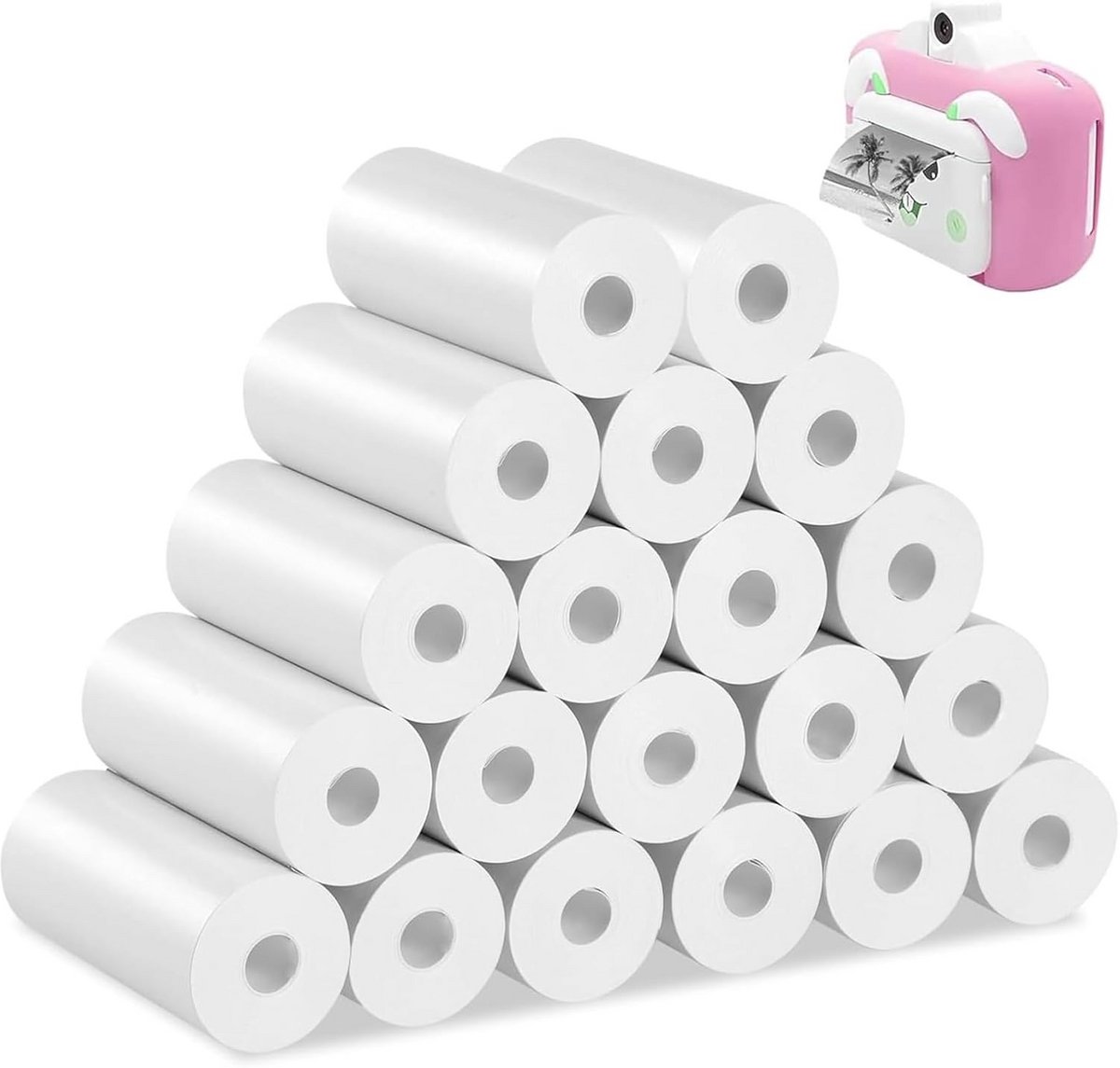 Thermisch Navulpapier voor Kinder Camera's en Instant Camera's - 57x30mm, 20 Rollen