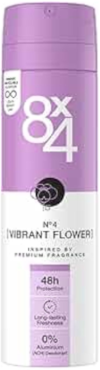 8x4 Deo Spray No.4 Vibrant Flower 150 ml