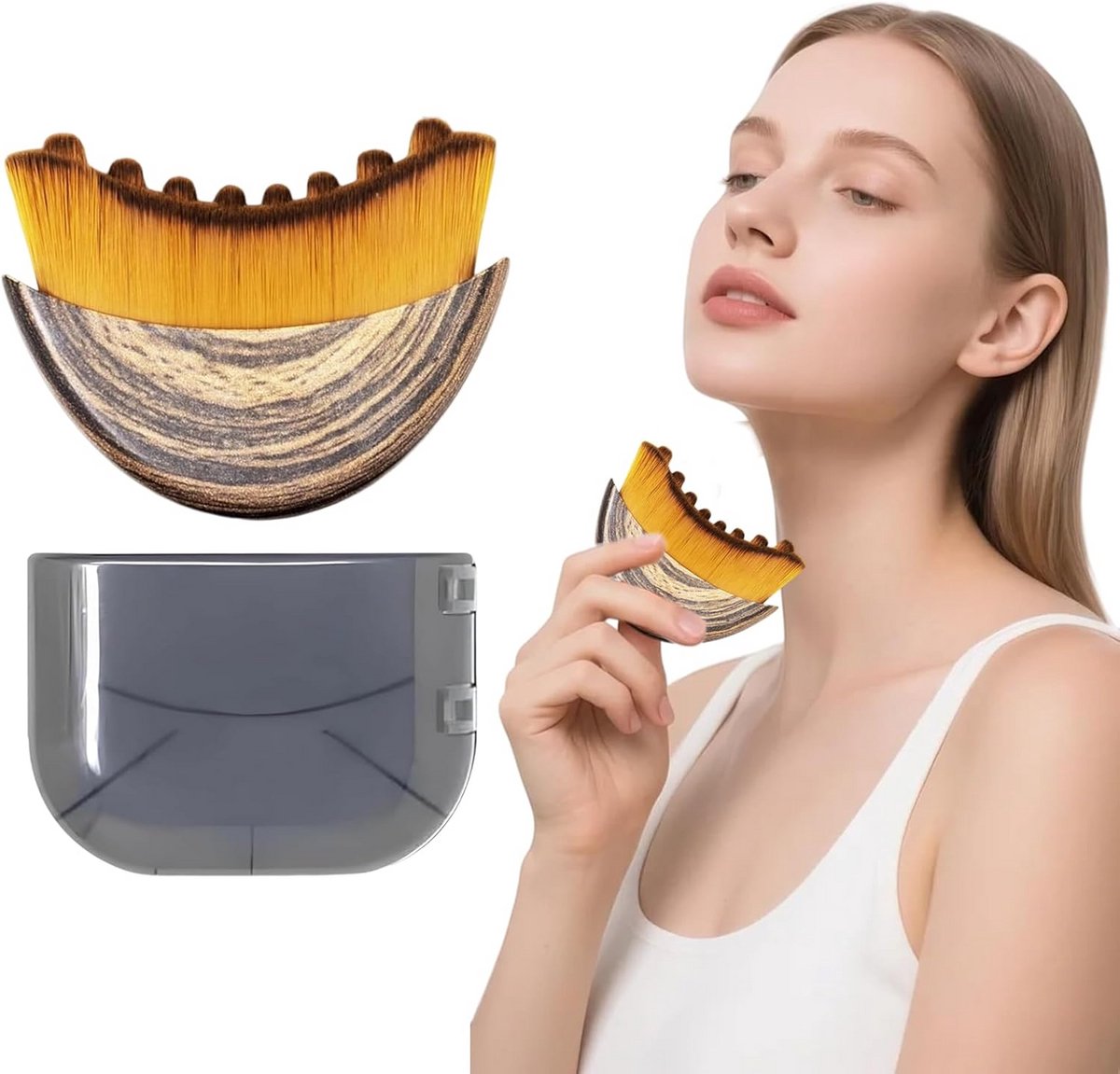 Gezichtsborstel voor Lymfedrainage en Contourmassage