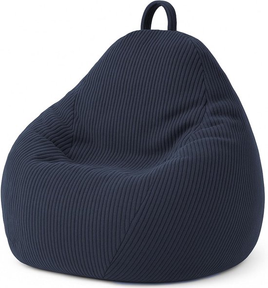 Comfortabele Grote Peervormige Zitzak met Wasbare Ribfluwelen Hoes voor Woonkamer of Slaapkamer